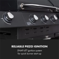 Klarstein Kingsville Double Barbecue - Houtskool- En Gasbarbecue - Smoker BBQ - Inclusief Deksels En Thermometer - Met 2 Roosters - Zwart -Beste Barbecue Grill winkel 1200x1200 45