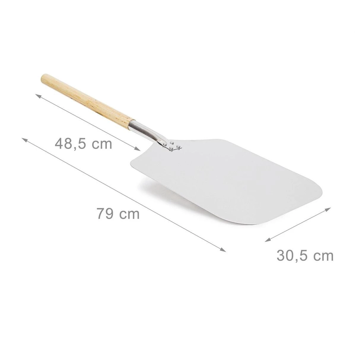 Relaxdays Pizzaschep - Vierkant - Metaal 4 Relaxdays Pizzaschep - Vierkant - Metaal - Afbeelding 4