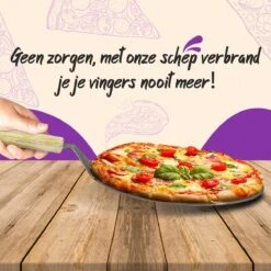 Nowad Pizzaschep RVS Rond Voor BBQ En Oven - 30,5 Cm - Pizzaspatel - Taartschep - Houten Handvat - Ophangbaar - Rond - Vaatwasbestendig - Keukenaccessoires -Beste Barbecue Grill winkel 1200x1200 504