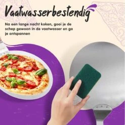 Nowad Pizzaschep RVS Rond Voor BBQ En Oven - 30,5 Cm - Pizzaspatel - Taartschep - Houten Handvat - Ophangbaar - Rond - Vaatwasbestendig - Keukenaccessoires -Beste Barbecue Grill winkel 1200x1200 505