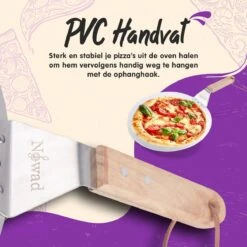 Nowad Pizzaschep RVS Rond Voor BBQ En Oven - 30,5 Cm - Pizzaspatel - Taartschep - Houten Handvat - Ophangbaar - Rond - Vaatwasbestendig - Keukenaccessoires -Beste Barbecue Grill winkel 1200x1200 506