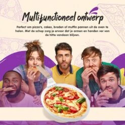 Nowad Pizzaschep RVS Rond Voor BBQ En Oven - 30,5 Cm - Pizzaspatel - Taartschep - Houten Handvat - Ophangbaar - Rond - Vaatwasbestendig - Keukenaccessoires -Beste Barbecue Grill winkel 1200x1200 510