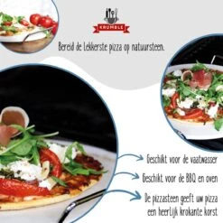 Pizzasteen BBQ & Oven | Pizzaplaat Voor De Lekkerste Bereiding Van Een Pizza Op Jouw Barbecue Of In De Oven | Pizza Stone Rond | Medium (33 Cm) -Beste Barbecue Grill winkel 1200x1200 516
