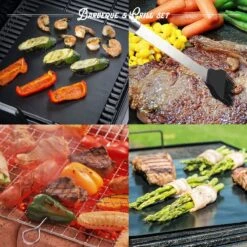 Mountain Jack® 40-Delige Luxe BBQ Grill Accessoires Set In Roestvrij Staal – Barbecue Gereedschap – Tangenset, Vlees Thermometer, Vleestang, Borstel, Spiezen, Vleesmes, Vleesvork -Beste Barbecue Grill winkel 1200x1200 550