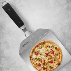 RVS Pizzaschep Inklapbaar Vierkant Handvat - Taartschep - Pizzaspatel BBQ Pannekoeken Spatel -Beste Barbecue Grill winkel 1200x1200 611