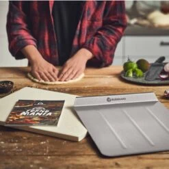 Burnhard Pizzasteen 38 X 30 X 1,5 Cm + Pizzaschep -Beste Barbecue Grill winkel 1200x1200 645