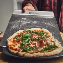 Burnhard Pizzasteen 38 X 30 X 1,5 Cm + Pizzaschep -Beste Barbecue Grill winkel 1200x1200 646