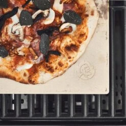 Burnhard Pizzasteen 38 X 30 X 1,5 Cm + Pizzaschep -Beste Barbecue Grill winkel 1200x1200 647