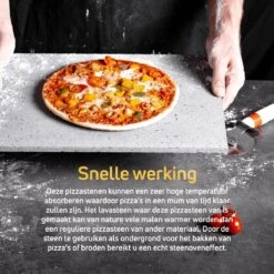 Pizzasteen BBQ Oven - Lava Van Vulkaan Etna - Barbecue Accesoires - Made In Italy - Broodbaksteen - 30x38x1.1 - VDN -Beste Barbecue Grill winkel 1200x1200 686