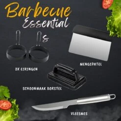 BBQ Gereedschapset - Opbergtas - BBQ Accessoires - BBQ Tang - BBQ Set - BBQ Borstel - BBQ Gereedschap - Roestvrij Staal -Beste Barbecue Grill winkel 1200x1200 694