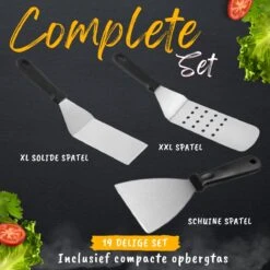 BBQ Gereedschapset - Opbergtas - BBQ Accessoires - BBQ Tang - BBQ Set - BBQ Borstel - BBQ Gereedschap - Roestvrij Staal -Beste Barbecue Grill winkel 1200x1200 695