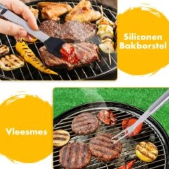 BBQ Accesoires Set Gereedschap Tang Borstel Barbecue Kookgerei - 10 Delig -Beste Barbecue Grill winkel 1200x1200 698
