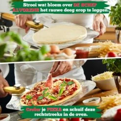 Ecowize Pizzaschep Voor BBQ En Oven - Aluminium Pizzaspatel Vierkant 30cm Met Inklapbaar Handvat - Met Extra Professionele Pizzasnijder -Beste Barbecue Grill winkel 1200x1200 705