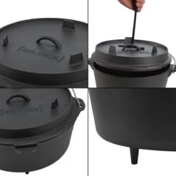 Dutch Oven Enkhuizen Met Deksel Gietijzer Zwart - 4 Varianten -Beste Barbecue Grill winkel 1200x1200 720