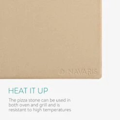 Navaris Pizzasteen XL Voor Oven En Barbecue - Rechthoekige Pizzaplaat 38 X 30 Cm - Inclusief Pizzaschep Met Extra Lang Handvat En Receptenboek -Beste Barbecue Grill winkel 1200x1200 745
