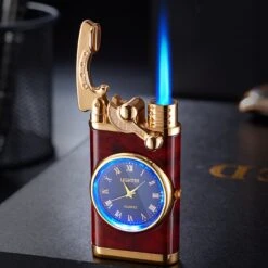 Flametimer Exclusieve Aansteker Met Horloge, 2 Stuks Willekeurig, Winddichte Draagbare Kaars Aansteker Voor Kaars Koken BBQ, Vuurwerk, Zak Zaklamp Aansteker Met Geschenkdoos, Cool Gift -Beste Barbecue Grill winkel 1200x1200 773