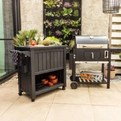 BluMill BBQ Tafel - Inclusief Koelvak 80 Liter - Op Wieltjes - Met Flessenopener - 102 X 46 X 86,5 Cm -Beste Barbecue Grill winkel 1200x1200 848