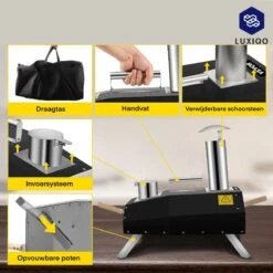Vevor® Pizza Oven - Professionele Pizza Oven - Buitenkeuken - Pizza Gourmet - Barbecue - RVS - Tot 600°C - Met Draagtas -Beste Barbecue Grill winkel 1200x1200 854