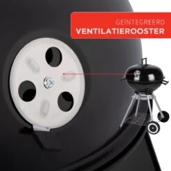 BBQ Collection Houtskoolbarbecue - Kogelbarbecue 45 X 60 Centimeter - Ronde Barbecue - Barbecue Op Wielen - Zwart - Metaal -Beste Barbecue Grill winkel 1200x1200 95