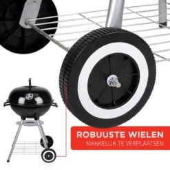 BBQ Collection Houtskoolbarbecue - Kogelbarbecue 45 X 60 Centimeter - Ronde Barbecue - Barbecue Op Wielen - Zwart - Metaal -Beste Barbecue Grill winkel 1200x1200 97