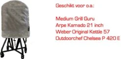 COVER UP HOC Diamond Bbq Hoes Rond - 70x80 Cm - Waterdicht Met Stormbanden En Trekkoord - Geschikt Voor O.a. Kamado, Big Green Egg, Grill Guru, The Bastard, Patton,Weber -Beste Barbecue Grill winkel 1200x586