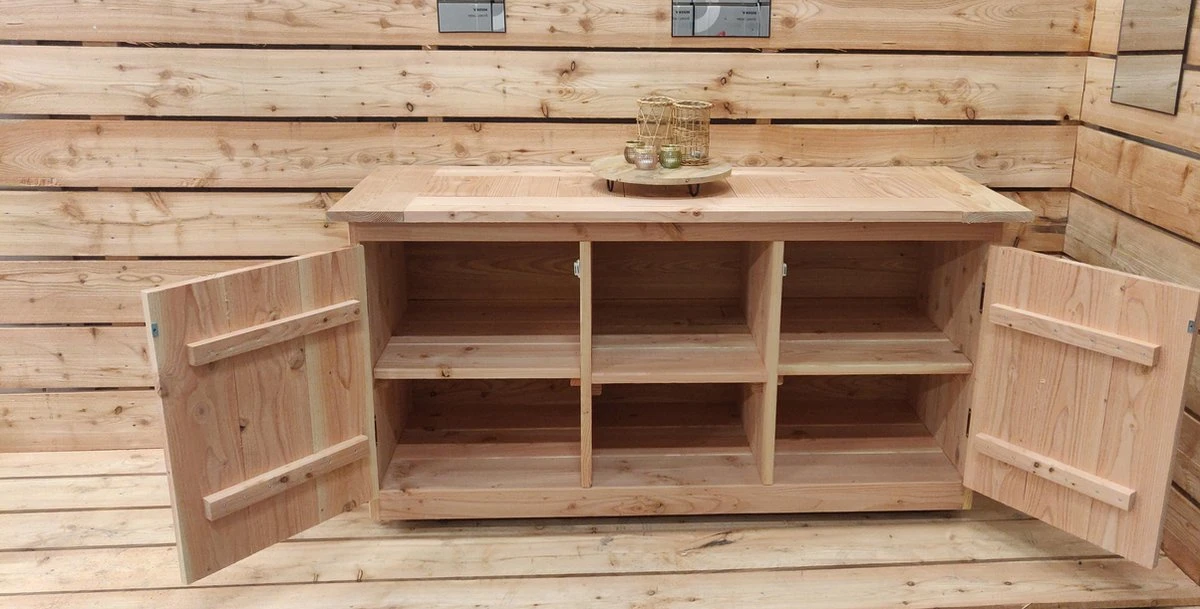 Buitenkeukendeal.nl - Buitenkeuken - Aberdeen - Buitenkeuken - Douglas - Hout - Geschaafd 2 Buitenkeukendeal.nl - Buitenkeuken - Aberdeen - Buitenkeuken - Douglas - Hout - Geschaafd - Afbeelding 2