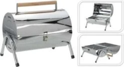 BBQ Collection Houtskoolbarbecue - Cilinder - Chroom -Beste Barbecue Grill winkel 1200x651
