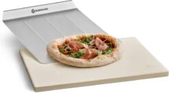 Burnhard Pizzasteen 38 X 30 X 1,5 Cm + Pizzaschep -Beste Barbecue Grill winkel 1200x662