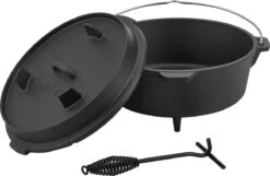 Dutch Oven Enkhuizen Met Deksel Gietijzer Zwart - 4 Varianten -Beste Barbecue Grill winkel 1200x780 4