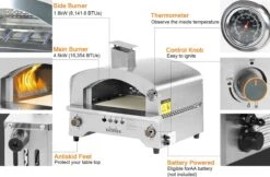 Bighorn Outdoor Edelstaal Gas Pizza Oven - Draagbare Gas Barbecue - Edelstaal -Model SRGG20001 16 Bighorn Outdoor Edelstaal Gas Pizza Oven - Draagbare Gas Barbecue - Edelstaal -Model SRGG20001 -Beste Barbecue Grill winkel 1200x787 1