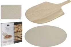 Merkloos Excellent Houseware Pizza-baksteen - Met Pizza-schep -Beste Barbecue Grill winkel 1200x792 1