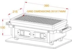 YAKINIKU Rechthoekige Shichirin | Konro- & Yakitori Grill -Beste Barbecue Grill winkel 1200x821