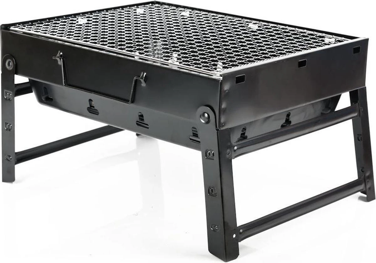 Merkloos Decopatent® Portable Houtskool BBQ - Barbecue - Inklapbaar - Barbecue Houtskool - Tafel Grill - Camping - Strand - Festival - Park 10 Merkloos Decopatent® Portable Houtskool BBQ - Barbecue - Inklapbaar - Barbecue Houtskool - Tafel Grill - Camping - Strand - Festival - Park - Afbeelding 10
