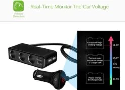 WiseGoods - Premium Auto Sigarettenaansteker Splitter - 4 Poorten USB - Autolader USB - Autolader Splitter - 12V Splitter -Beste Barbecue Grill winkel 1200x870 4