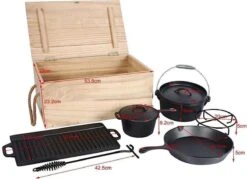 EL Fuego Dutch Oven Set Gietijzer 7-delig -Beste Barbecue Grill winkel 1200x872 3