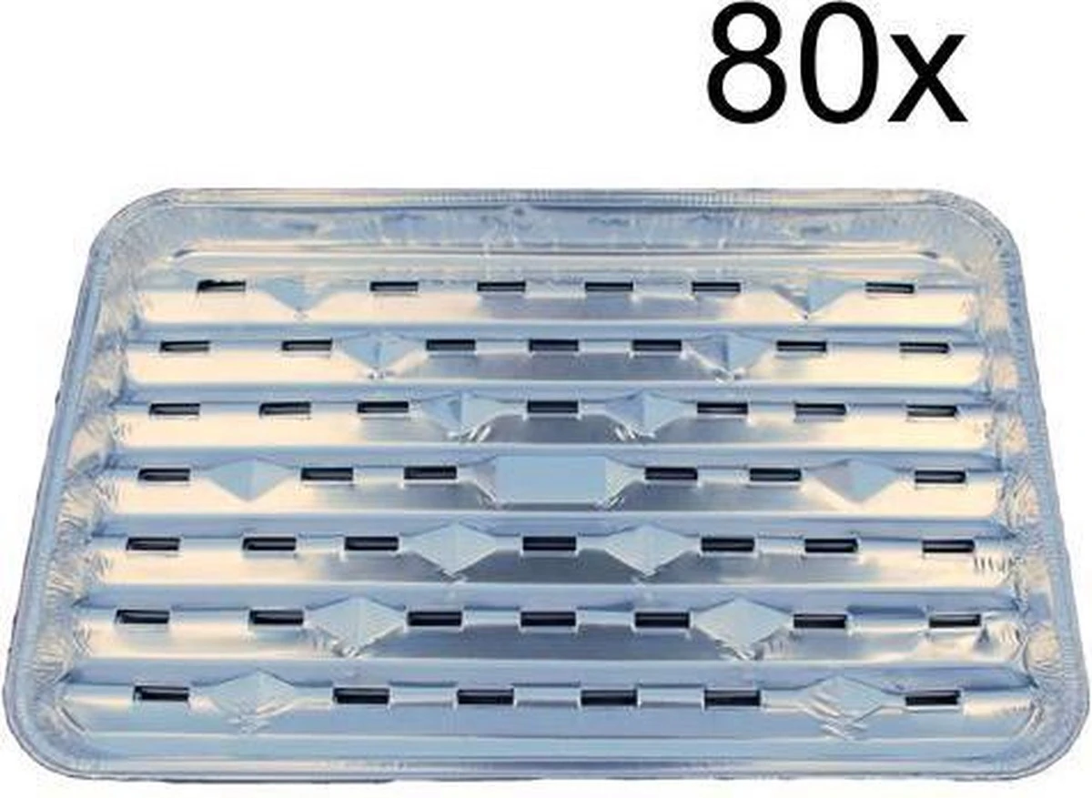 S'MART BBQ Aluminium Grillschaal 80 Stuks 34x22x2,5cm (2 X 40 Stuks) Ideaal Voor Op De BBQ - Wegwerp Grillschalen - Voordeelverpakking BBQ Accessoires 1 S'MART BBQ Aluminium Grillschaal 80 Stuks 34x22x2,5cm (2 X 40 Stuks) Ideaal Voor Op De BBQ - Wegwerp Grillschalen - Voordeelverpakking BBQ Accessoires