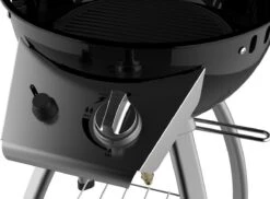 Accente Outdoor Gas BBQ - ø 45 Cm- Inclusief Grillplaat & Gasslang - Zwart -Beste Barbecue Grill winkel 1200x883