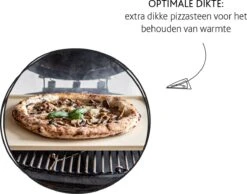 Boska Pizzasteen Deluxe Rechthoek - Voor De Oven - Knapperige Pizza's - 40x32 Cm - BBQ Accessoires -Beste Barbecue Grill winkel 1200x942