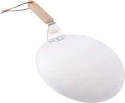 Nowad Pizzaschep RVS Rond Voor BBQ En Oven - 30,5 Cm - Pizzaspatel - Taartschep - Houten Handvat - Ophangbaar - Rond - Vaatwasbestendig - Keukenaccessoires -Beste Barbecue Grill winkel 1200x992 1