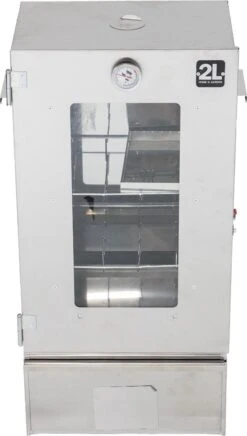 2-L Home & Garden XL Rookoven - RVS - 80x40x28 Cm - 3 Etages -Beste Barbecue Grill winkel 680x1200