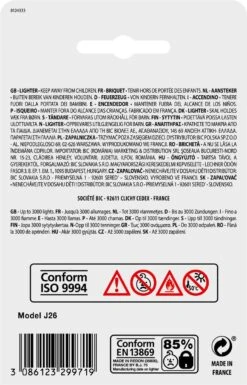 BIC J26 Maxi Vuursteen Flint Aanstekers - Diverse Kleuren - Pak Van 5 Gasaanstekers - Kindveilig -Beste Barbecue Grill winkel 770x1200 1