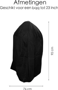 BBQ Beschermhoes - Voor Kamado - Universeel - Tot 23 Inch - Zwart -Beste Barbecue Grill winkel 774x1200 3