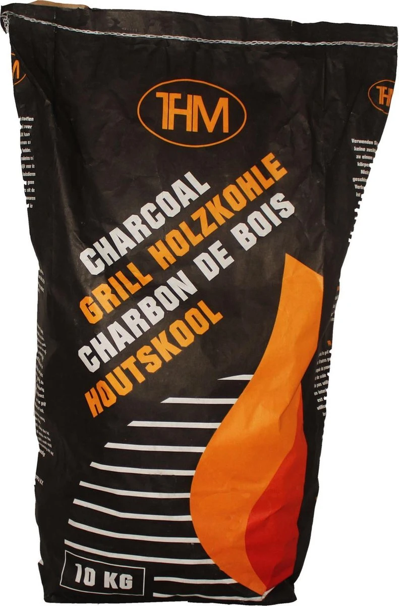 THM Houtskool - 10 Kg 1 THM Houtskool - 10 Kg