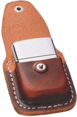Zippo Pouch Brown With Clip -Beste Barbecue Grill winkel 794x1200