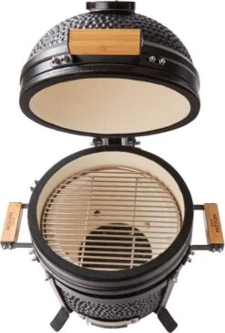 Patton Kamado 15" - Tafel Model - Keramische Barbecue - Premium Black - Medium - Compleet - Mat Zwart -Beste Barbecue Grill winkel 814x1200