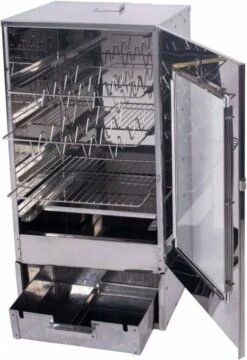 2-L Home & Garden XL Rookoven - RVS - 80x40x28 Cm - 3 Etages -Beste Barbecue Grill winkel 824x1200 1