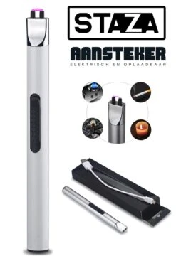 Staza Oplaadbare Lange Elektrische Aansteker - Duurzame Plasma Aansteker - Inclusief Cadeauverpakking - BBQ - Kaarsen -Beste Barbecue Grill winkel 824x1200 2