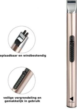 Oplaadbare Lange Elektrische Aansteker - Duurzame Plasma Aansteker - Inclusief Cadeauverpakking - BBQ - Kaarsen - Rose -Beste Barbecue Grill winkel 842x1200