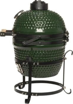 Patton Kamado Keramische Houtskoolbarbecue - 13" - Grilloppervlak Ø 28 Cm - Inclusief Heatdeflector - Groen -Beste Barbecue Grill winkel 848x1200 1