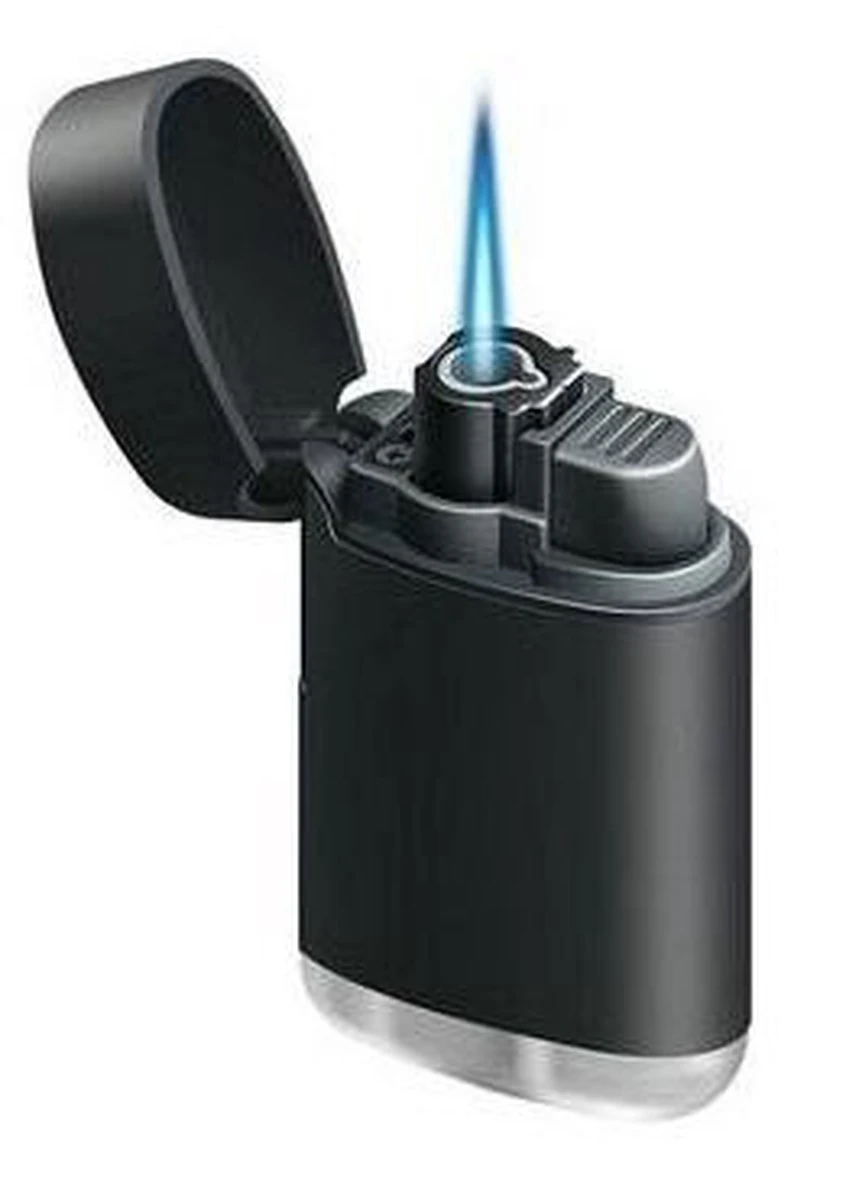 Merkloos Torch Turbo Aansteker Navulbaar Zwart 1 Merkloos Torch Turbo Aansteker Navulbaar Zwart